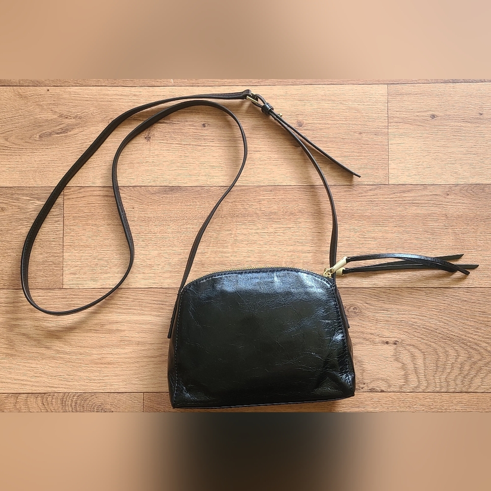 HOBO Black Soft Leather Evella Crossbody Bag
